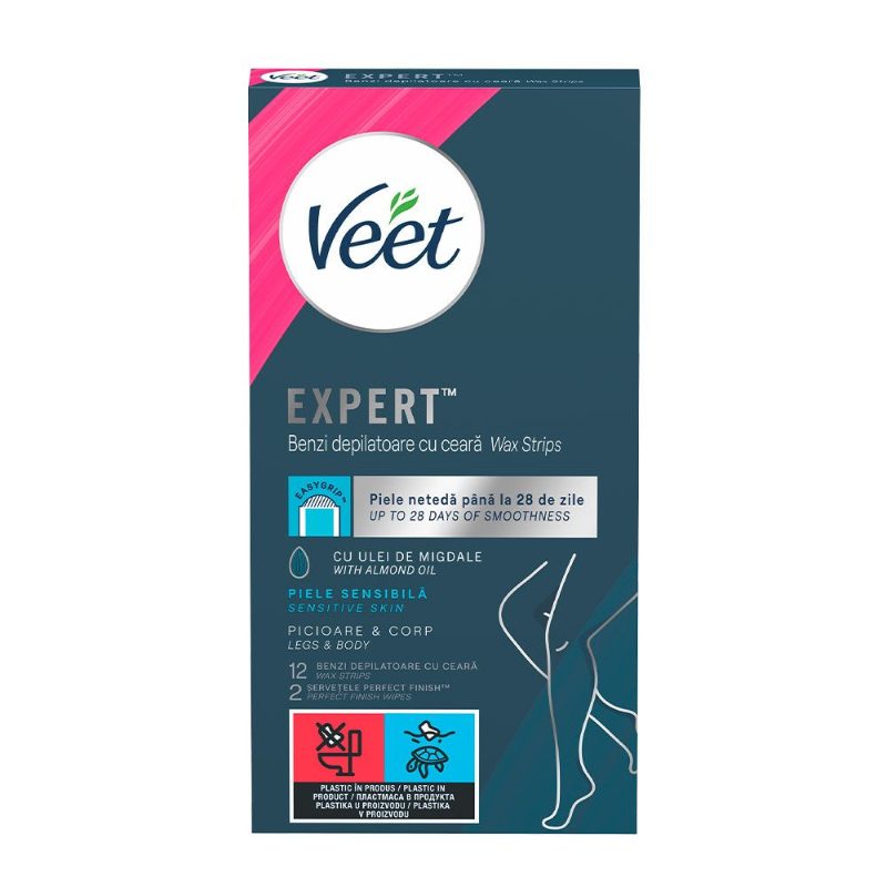 VEET ленти за тяло 12+2 Sensitive Skin