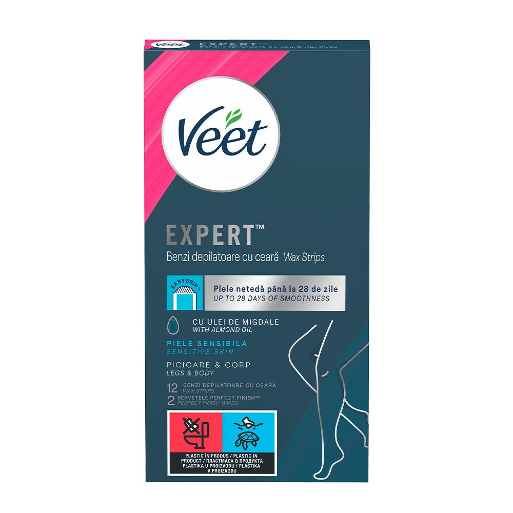 VEET ленти за тяло 12+2 Sensitive Skin
