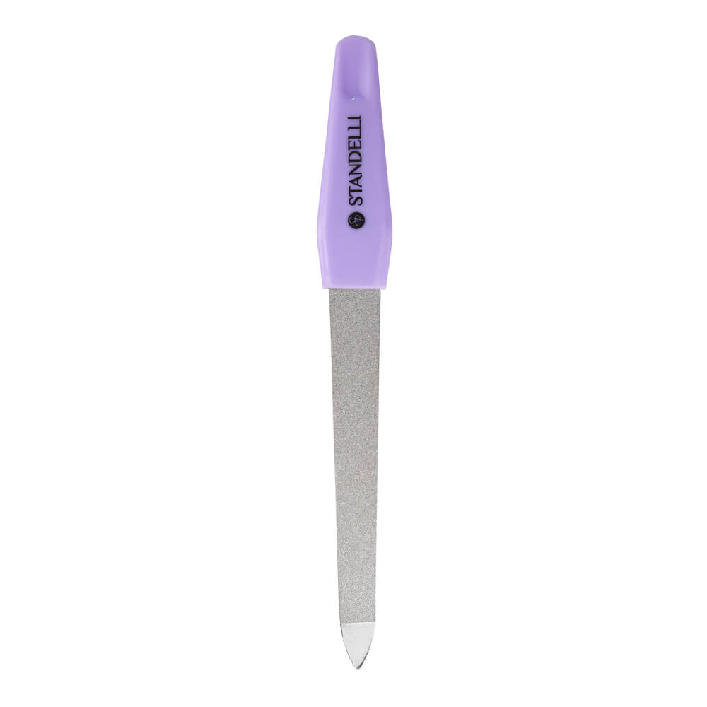 ST Пила за нокти метална Purple 12,5см