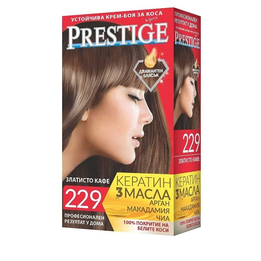 PRESTIGE боя за коса №229 златисто кафе
