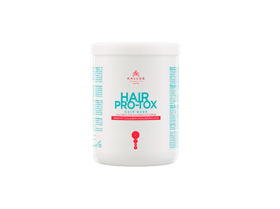 KALLOS Hair Pro-Tox Mask 1l Keratin,Collagen,Hyaluron