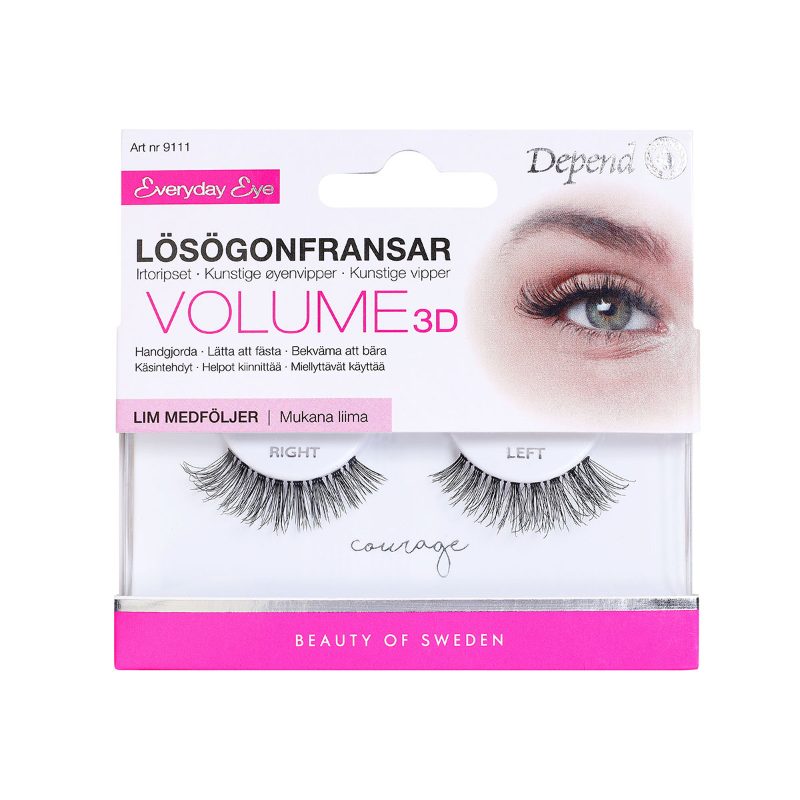 Depend 9111 Eyelashes Volume 3D Courage