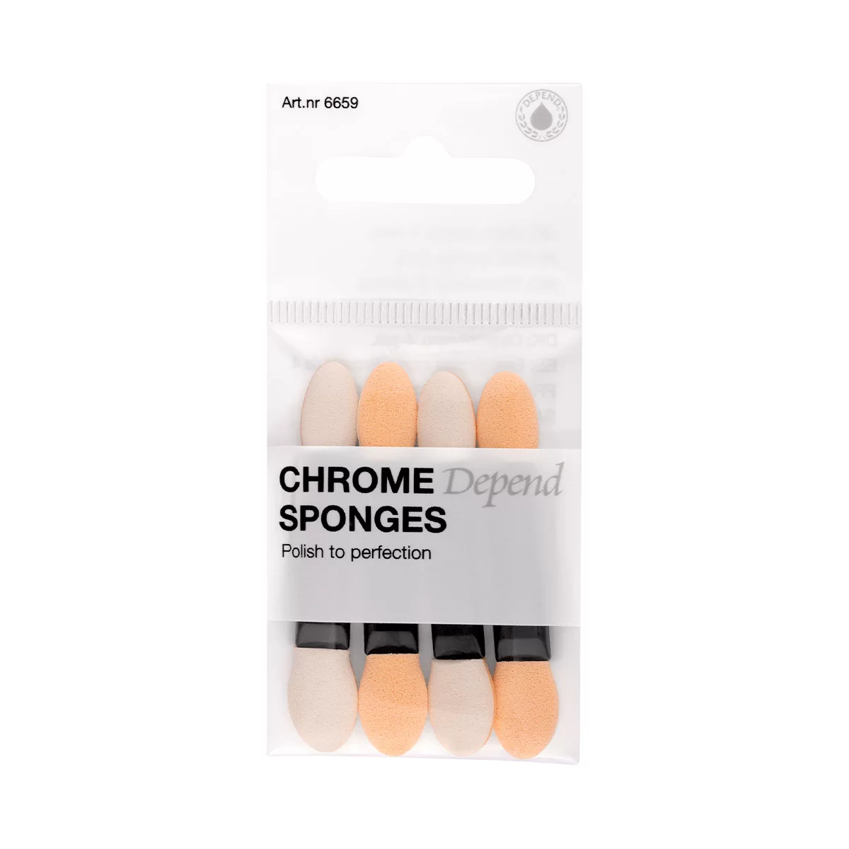 Depend 6659 Chrome Sponges 4pcs
