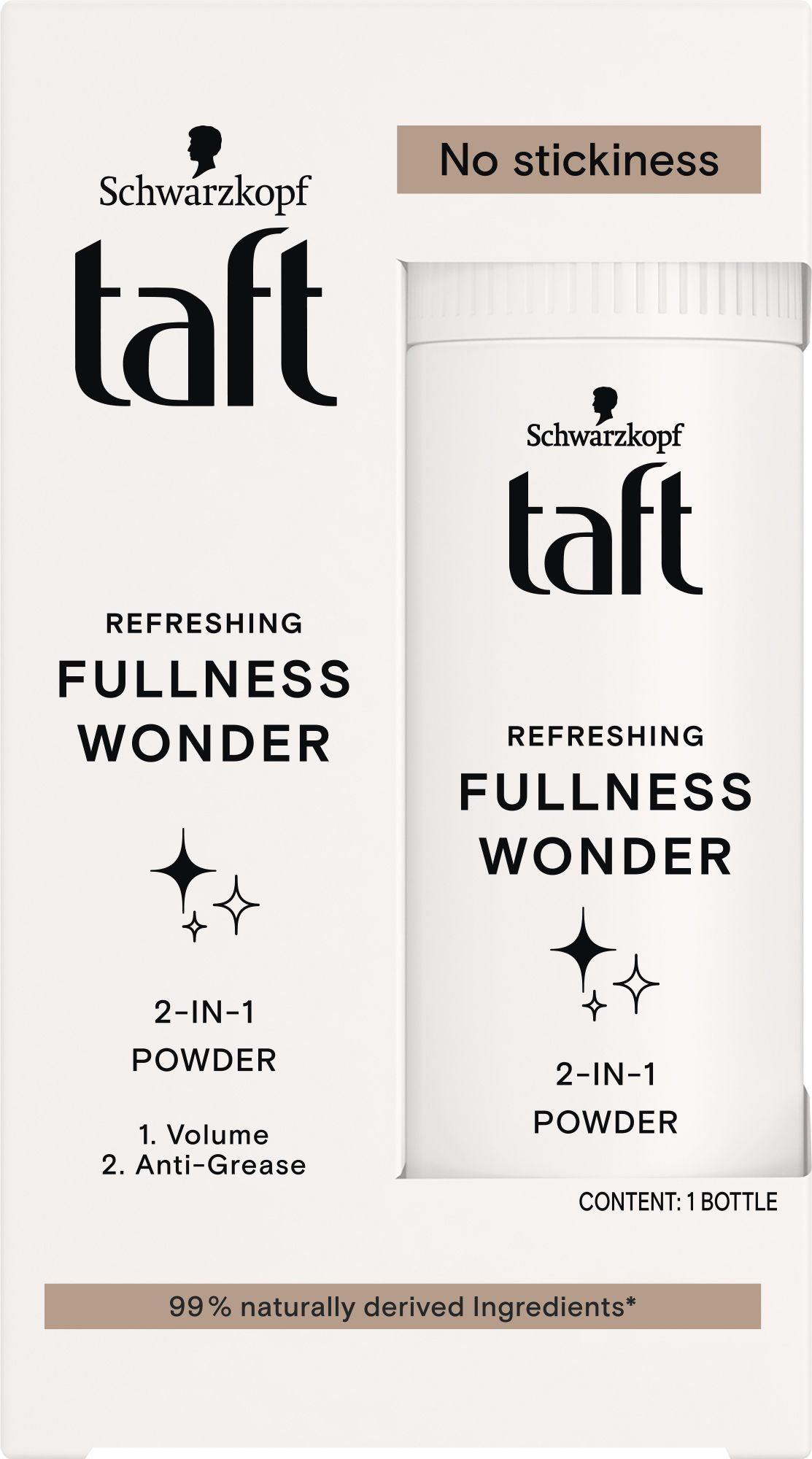 Taft Fullness Wonder 2в1 пудра за обем