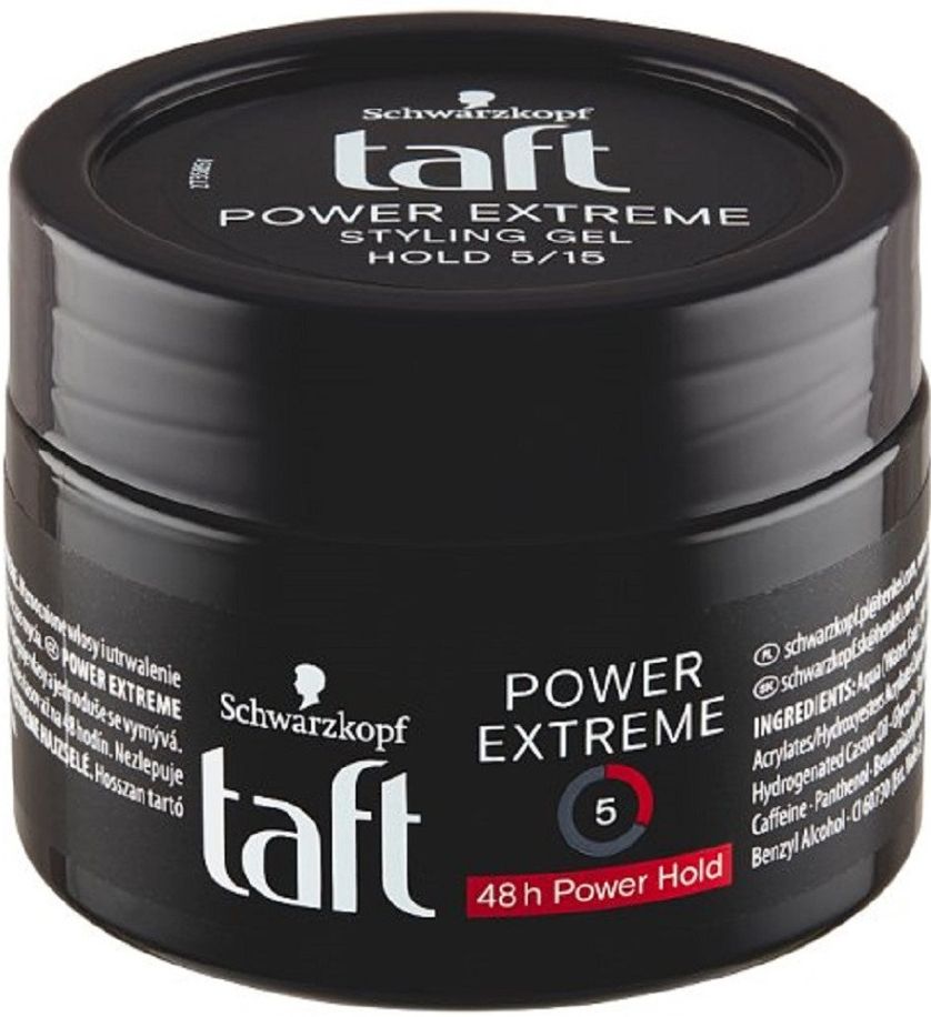Taft Power Extreme гел за коса, ултра силен