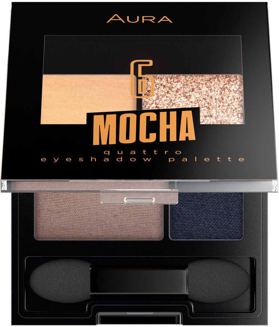 Аура Eyeshadow Palette 4/1 Mocha 3.5 г