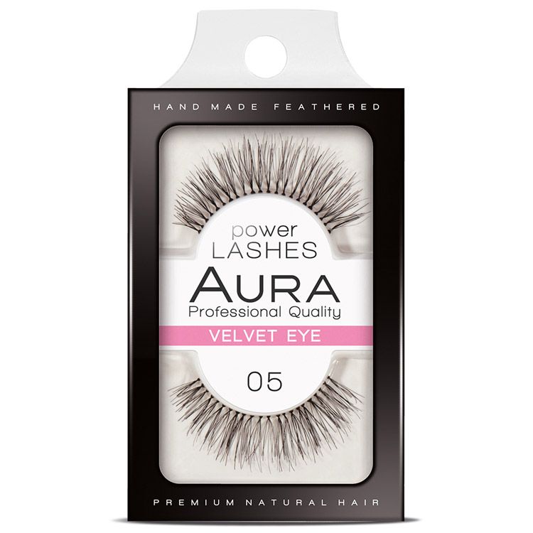 Аура Power Lashes False Eyelashes 05 Velvet Eye
