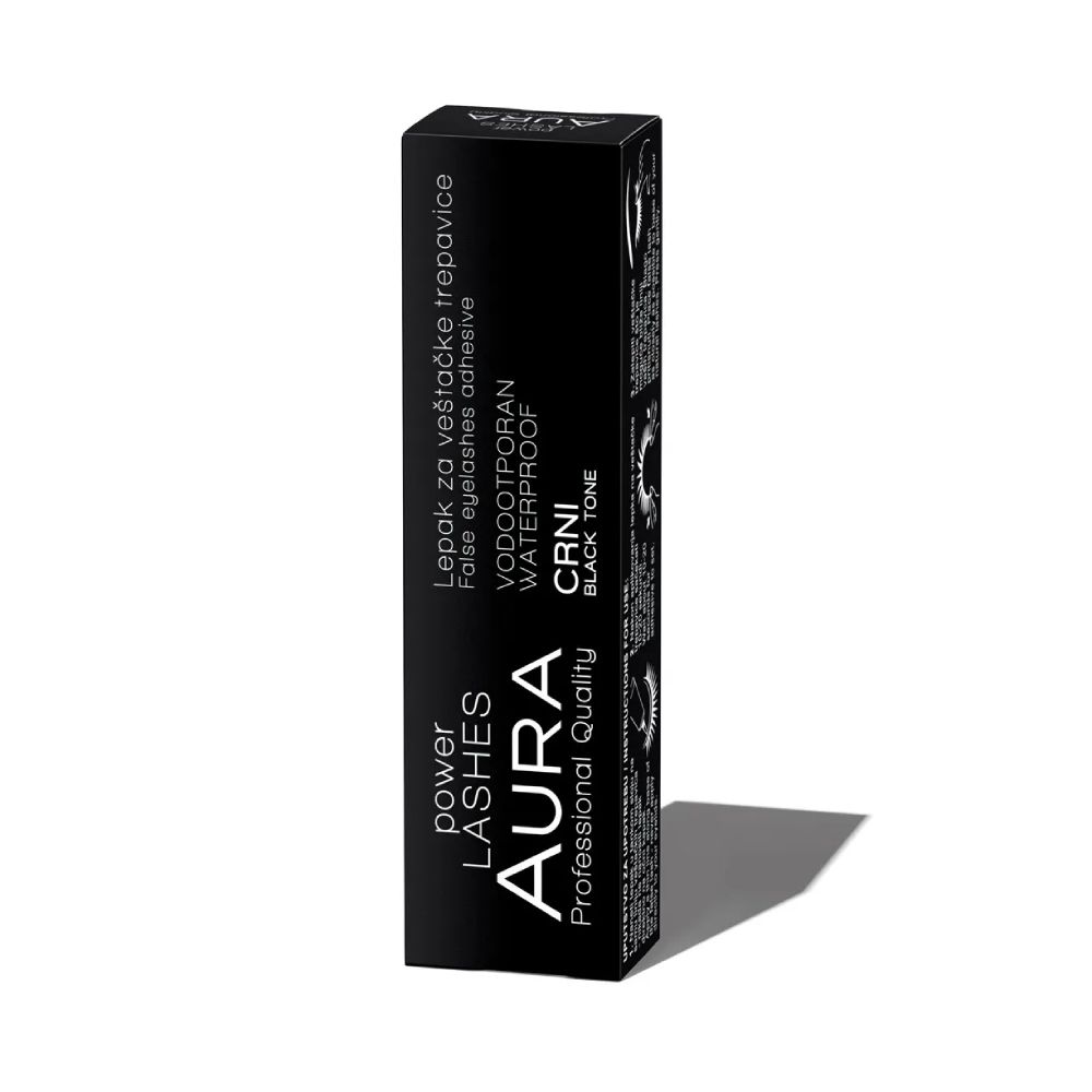 Аура Power Lashes False Eyelash Glue Black No.02 7 г