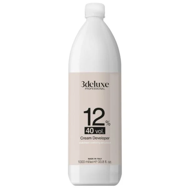 3Deluxe Professional Cream Oxidant Developer 40 Vol, 1000ml