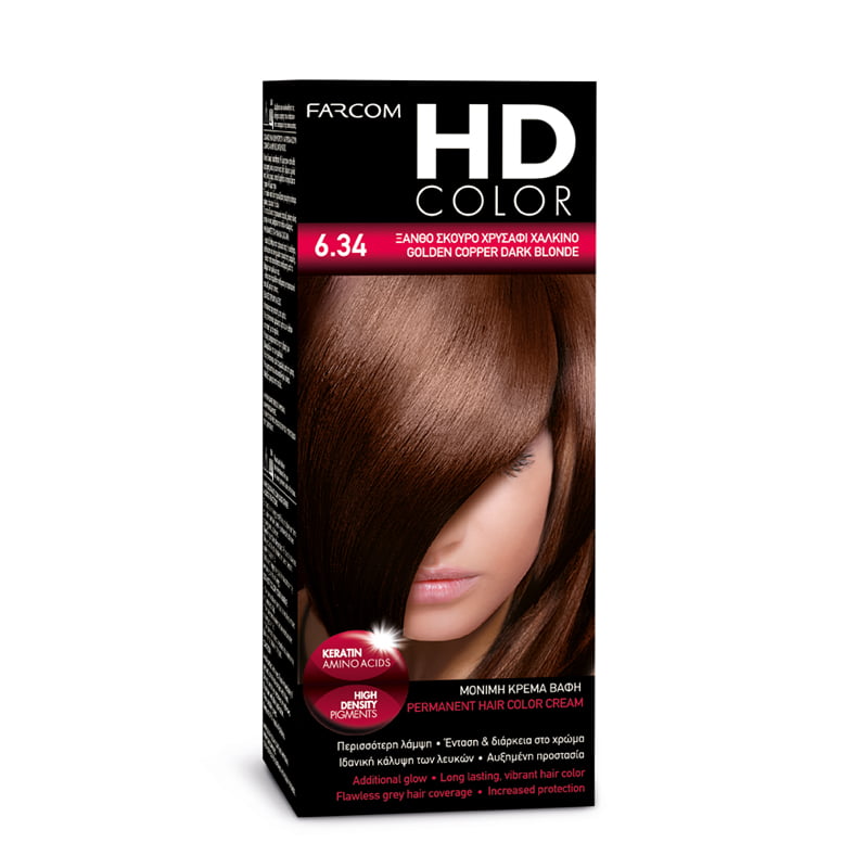 Farcom HD Color №6.34 Тъмно рус златисто-меден