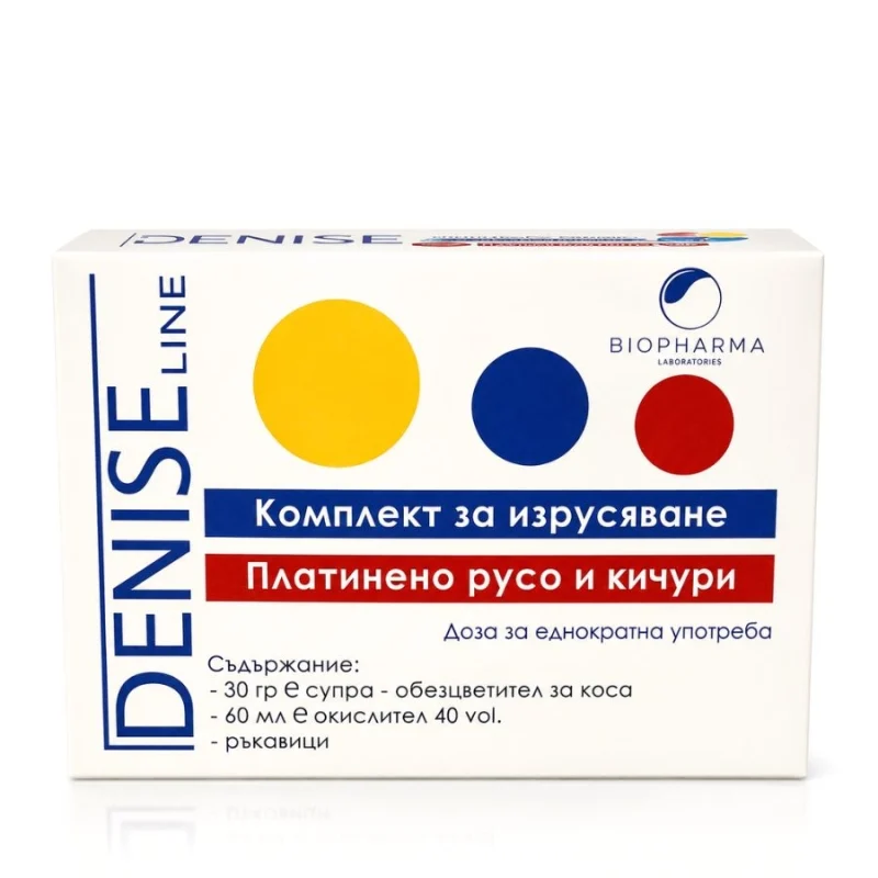 Денис Line Blonde Bleaching Kit (Supra 30g + Oxidant 60ml)
