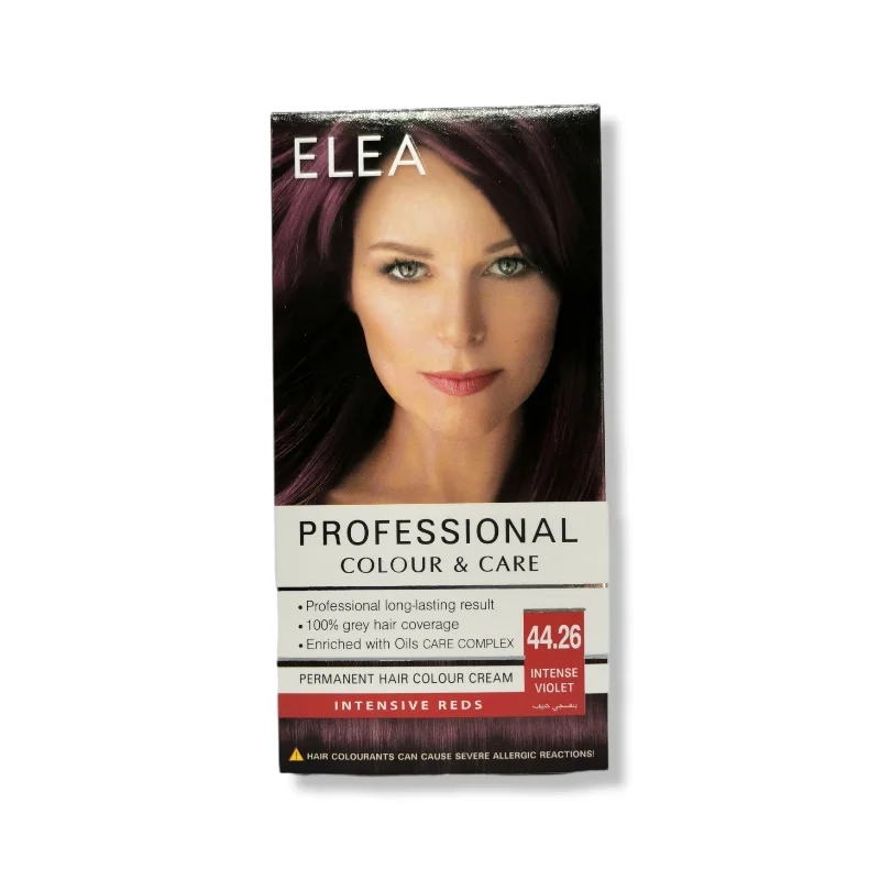Elea Permanent Cream Hair Colour 44.26 Intense Violet, 123ml
