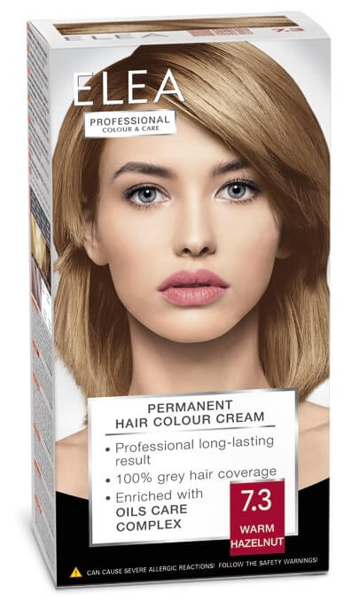 Elea Permanent Cream Hair Colour 7.3 Warm Hazelnut, 123ml