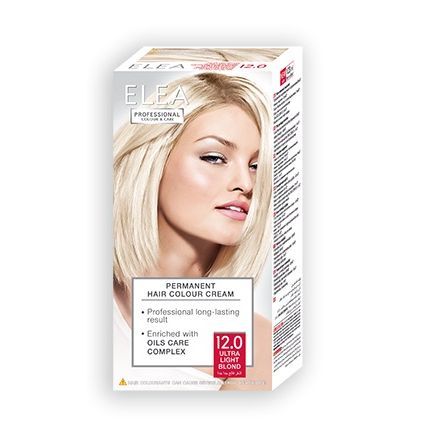 Elea Permanent Cream Hair Colour 12.0 Ultra Light Blond, 123ml