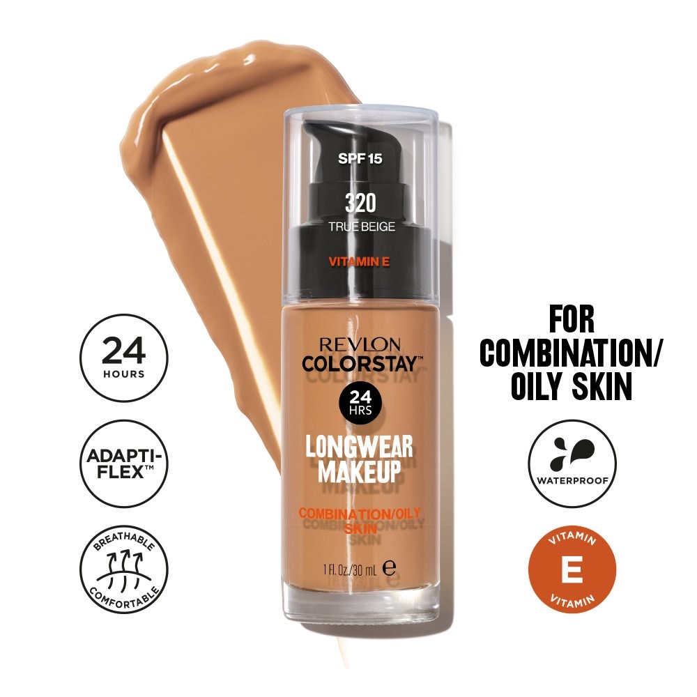 No 320 MAKE UP COLORSTAY NEW COM/OIL SKIN - TRUE BEIGE