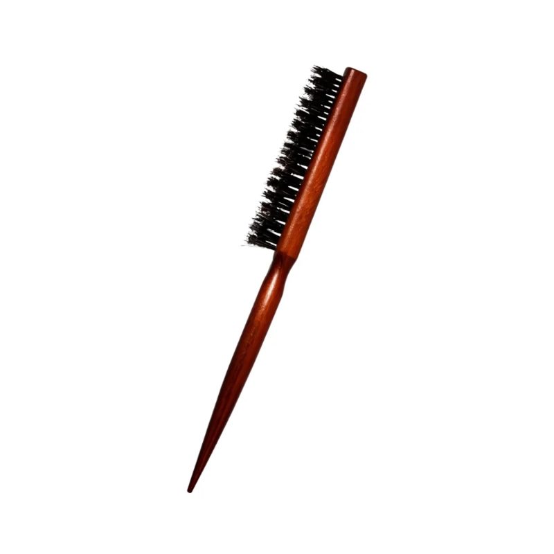 7e element Round Hair Brush with wooden handle