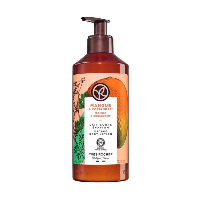 YR BAIN NATURE МЛЯКО ЗА ТЯЛО МАНГО И КОРИАНДЪР 390МЛ