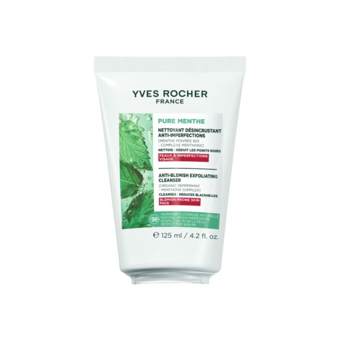 YR PURE MENTHE ПОЧИСТВАЩ ЕКСФОЛИАНТ ЧЕРНИ ТОЧКИ 125МЛ