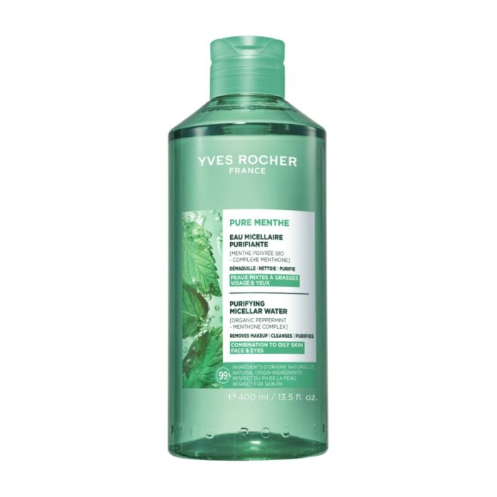 YR PURE MENTHE ПОЧИСТВАЩА МИЦЕЛАРНА ВОДА 400МЛ
