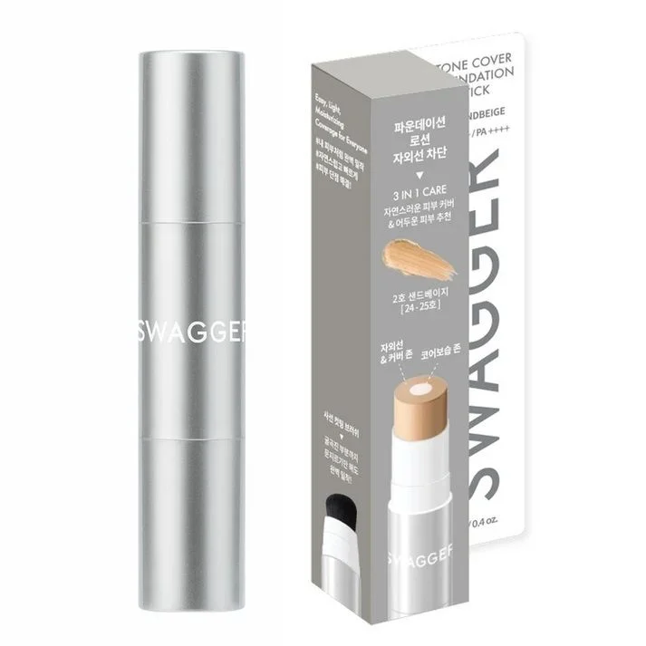 SWAGGER Унисекс дълготраен стик фон дьо тен за грижа и перфектно покритие SPF50 #02 — 12g