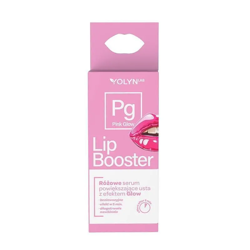 YOLYN LAB Огледален гланц-бустер PINK GLOW — 12 мл/г