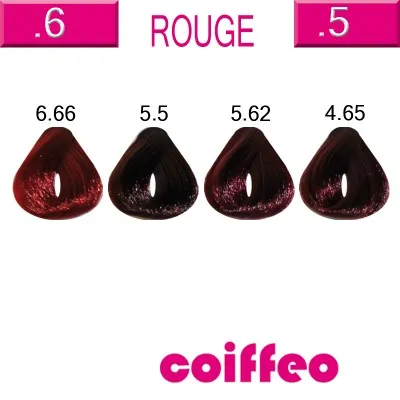 Coiffeo боя за коса 5/62 преливащо червено светло кафяво